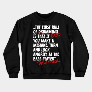 The First Rule Of Bass Player Crewneck Sweatshirt